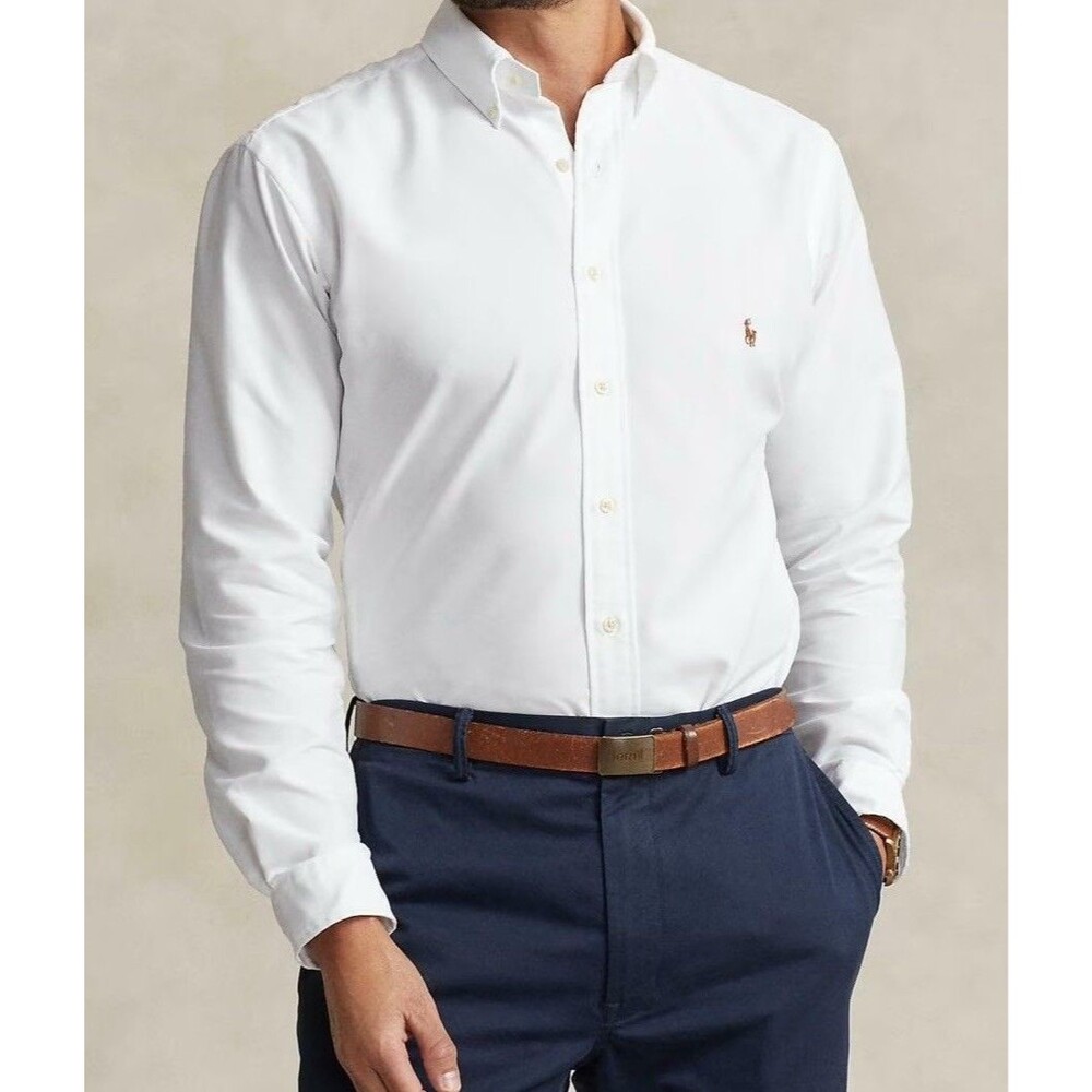 Polo Ralph Lauren Classic Fit Performance Oxford White Shirt Sz: XXL
